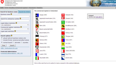 瑞士公司信息查詢